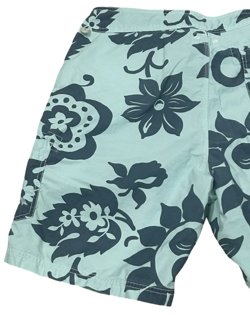 J.Crew Mens Board Shorts 34 Blue Floral Swim Trunks Beach Surf 8.5
